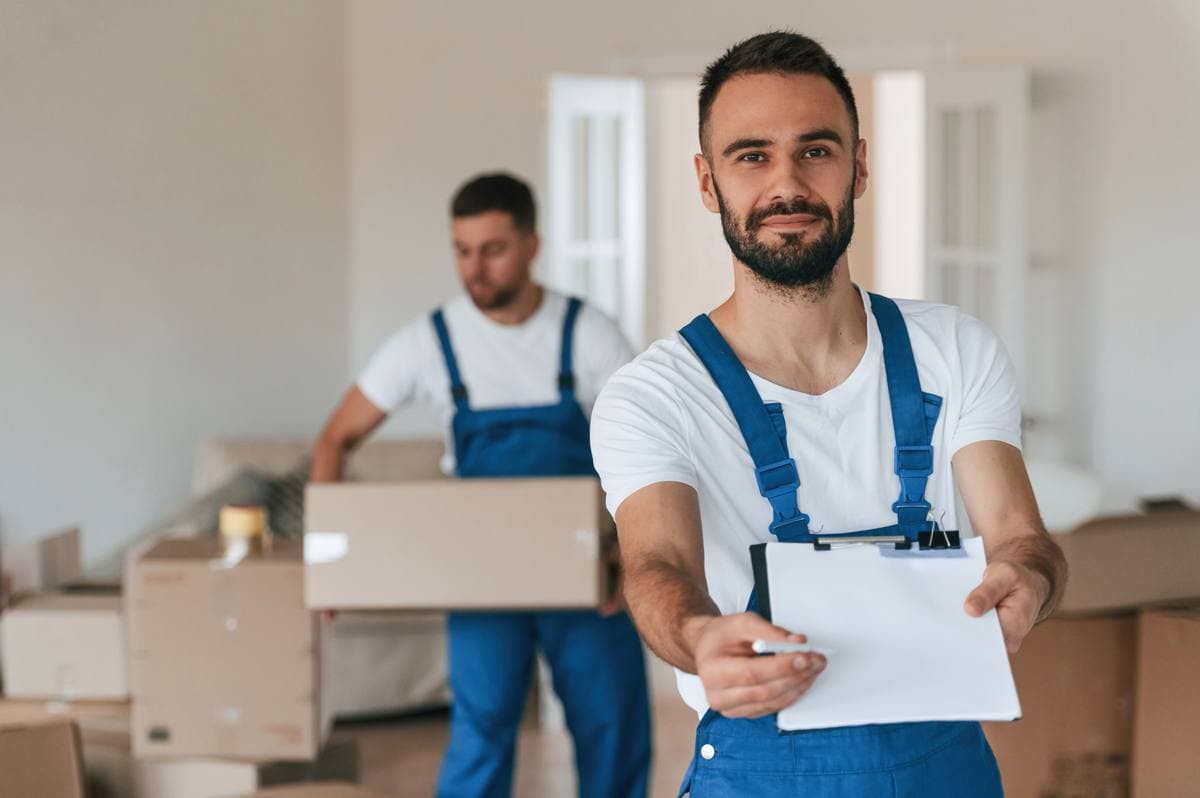 Movers Scarsdale NY Ltd staff reviewing move documents — Scarsdale, NY